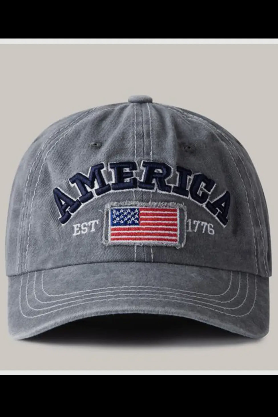 Vintage Washed America Flag Baseball Hat