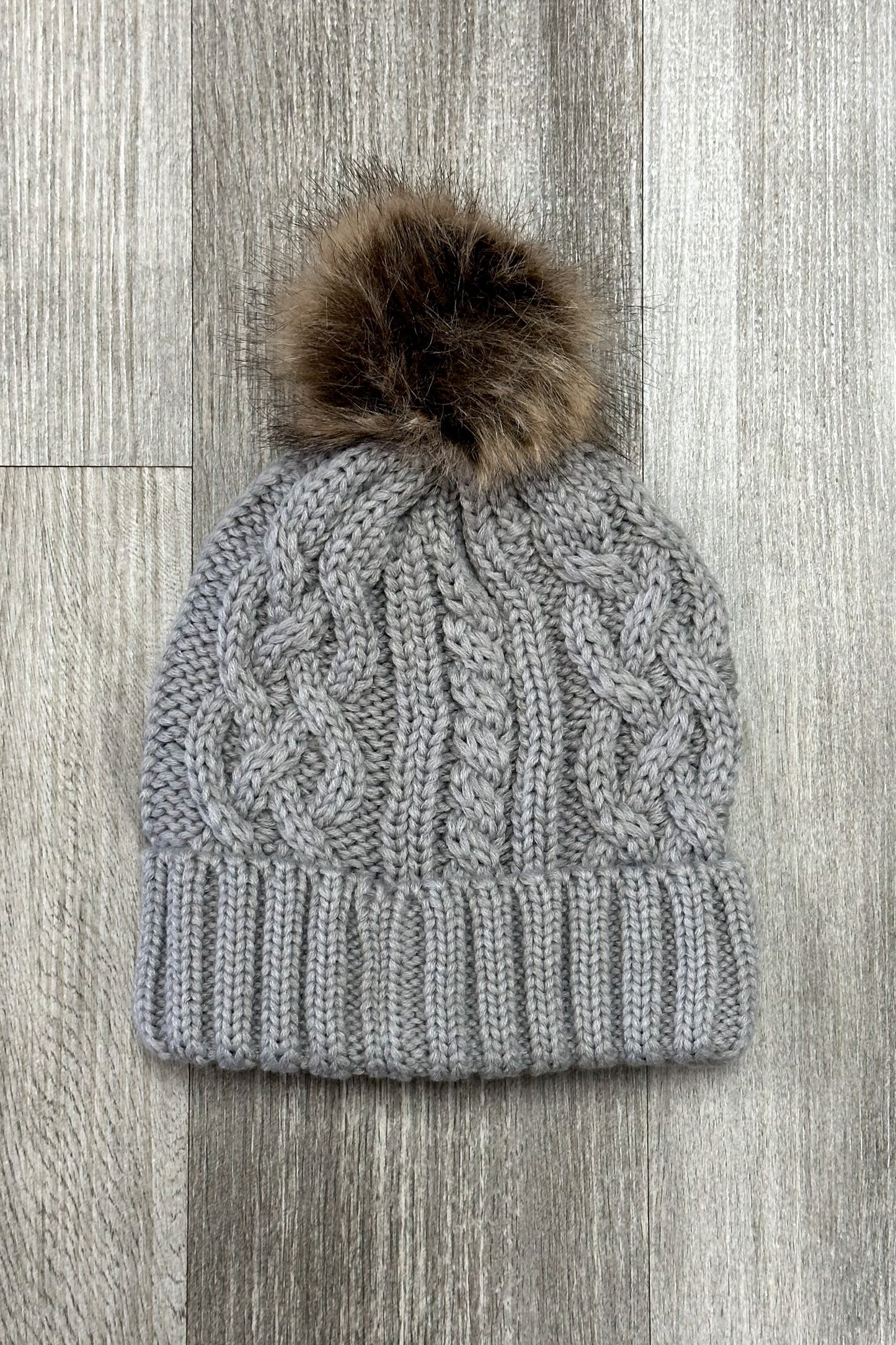 Baby it's Cold Outside Knit Pom Pom Hat