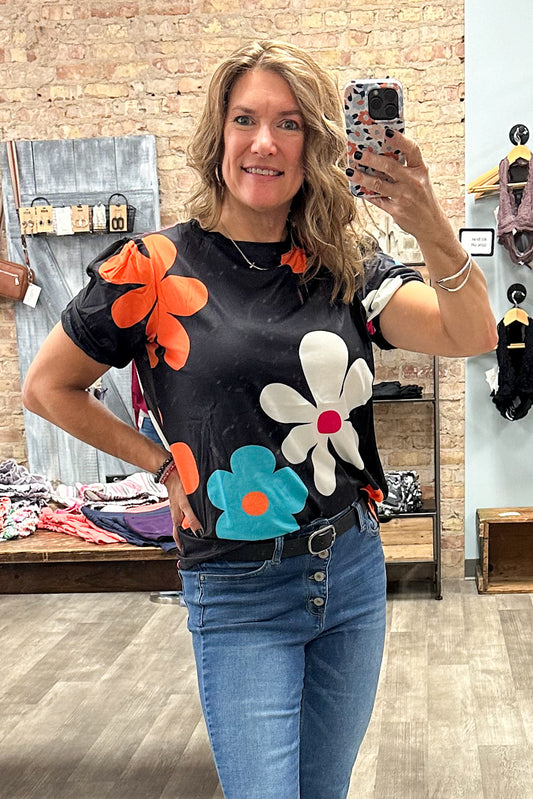 Wildflowers Short Sleeve Top