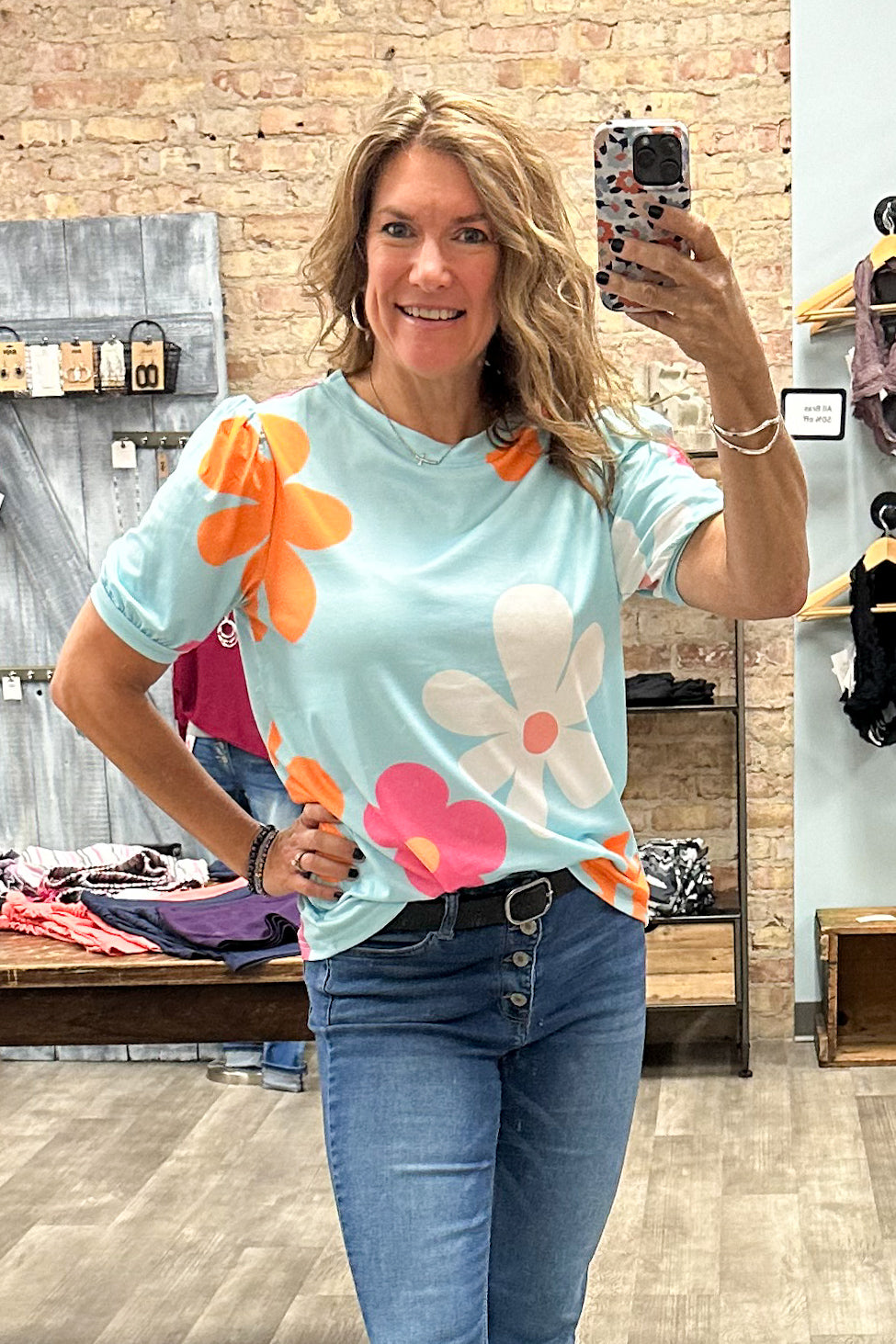 Wildflowers Short Sleeve Top