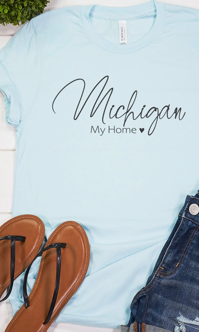 Michigan My Home Short Sleeve Tee