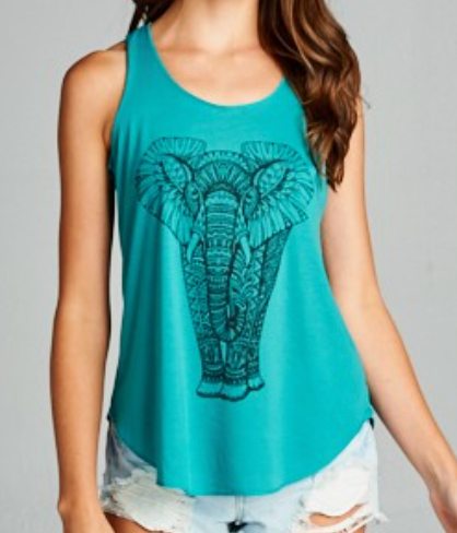 Let's go on Safari Elephant Tank Top